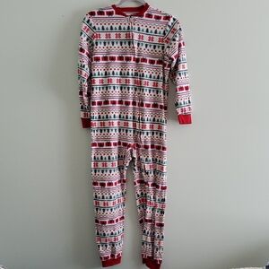 Festive Red and Green Kids Pajama Set